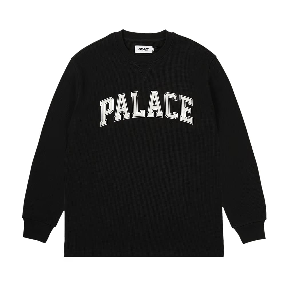 Palace Waffle Long-Sleeve Black