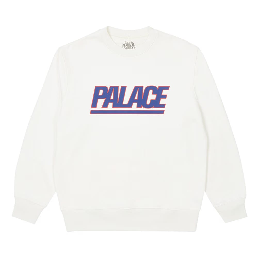 Palace Gigantic Crew White