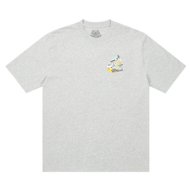 Palace Tri-Chrome T-Shirt Grey Marl