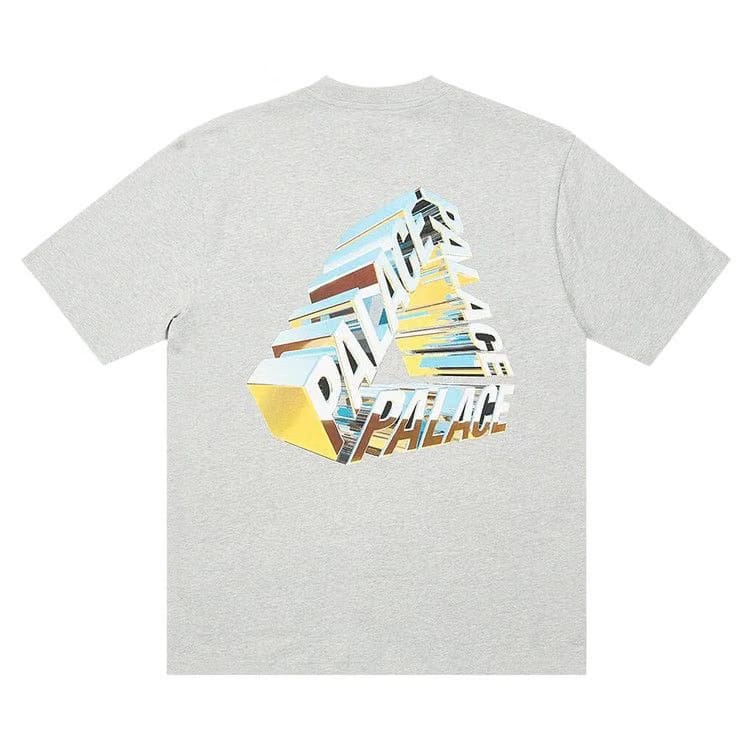 Palace Tri-Chrome T-Shirt Grey Marl