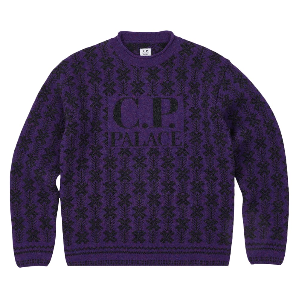 Palace x C.P. Company Lambswool Knit Purple