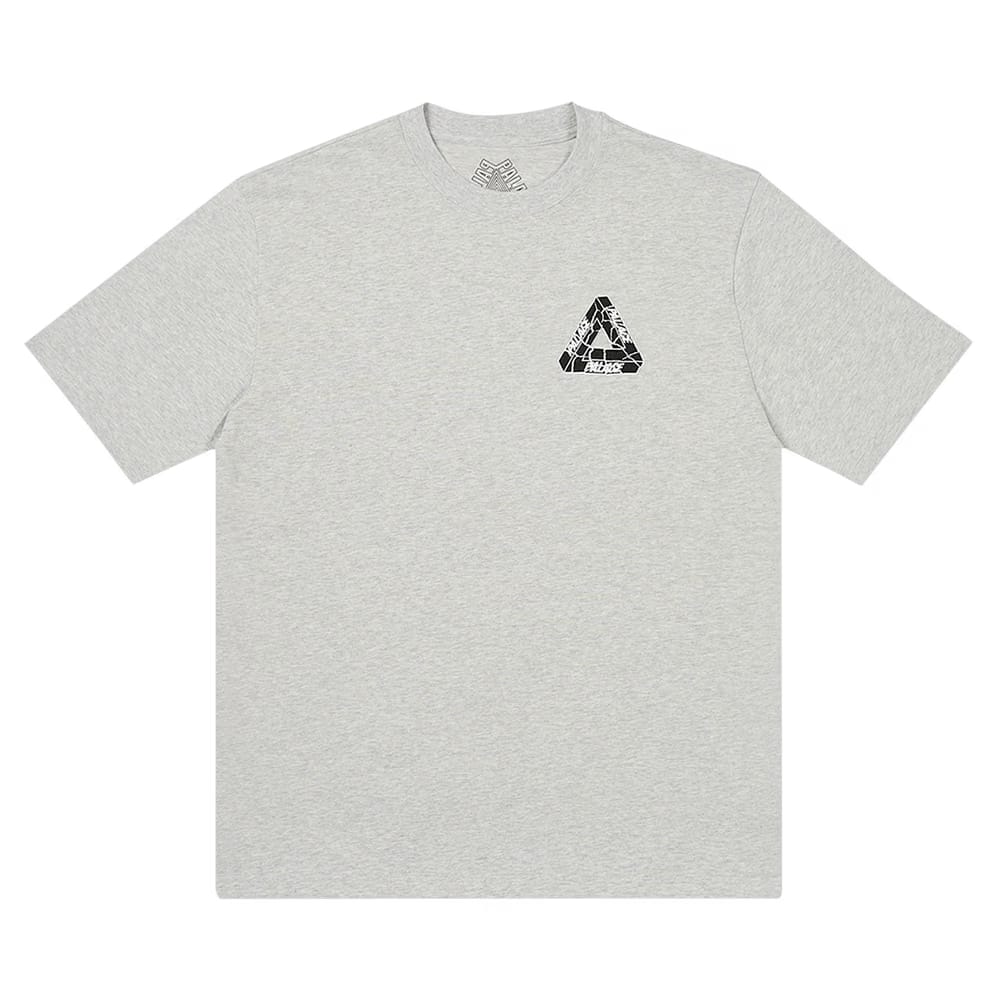 Palace Tri-Ripped T-Shirt Grey Marl