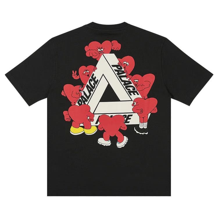 Palace Tri-Hearts T-Shirt Black