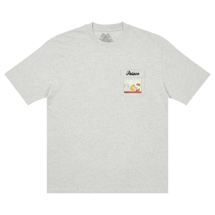 Palace Garfield Pocket T-Shirt Grey Marl