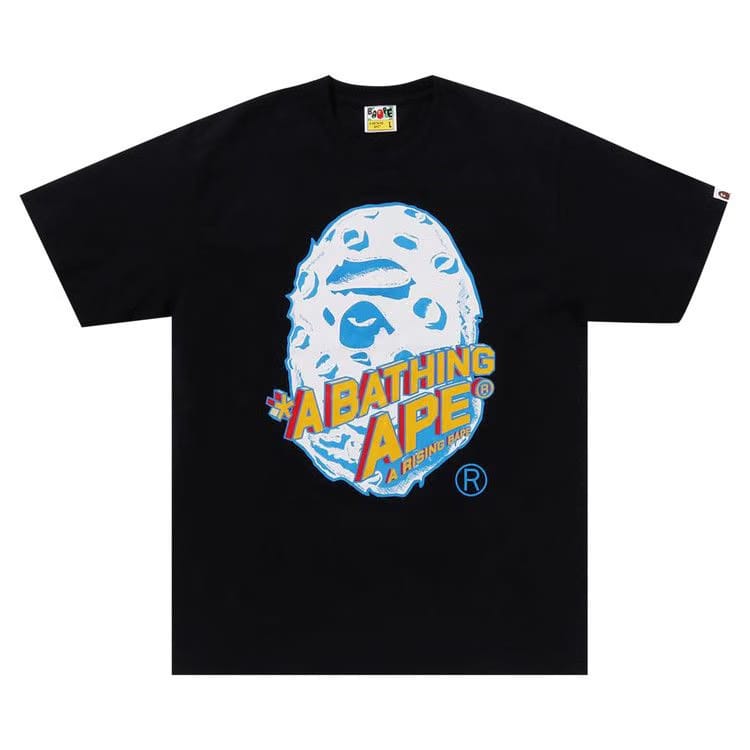 BAPE Moon Ape Head T-Shirt Black