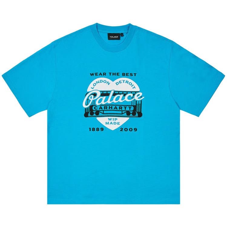 Palace x Carhartt WIP Heart T-Shirt Safety Blue