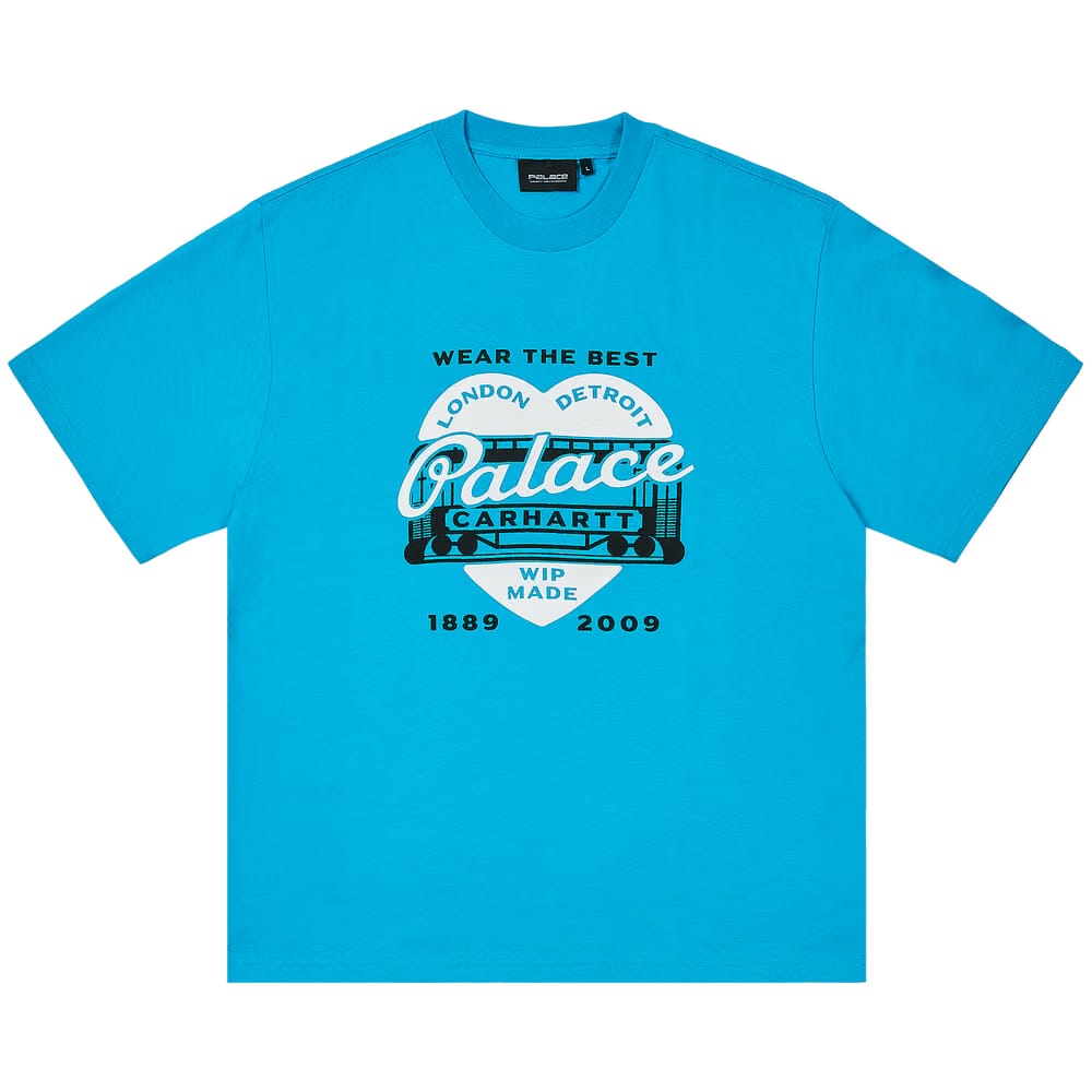 Palace x Carhartt WIP Heart T-Shirt Safety Blue