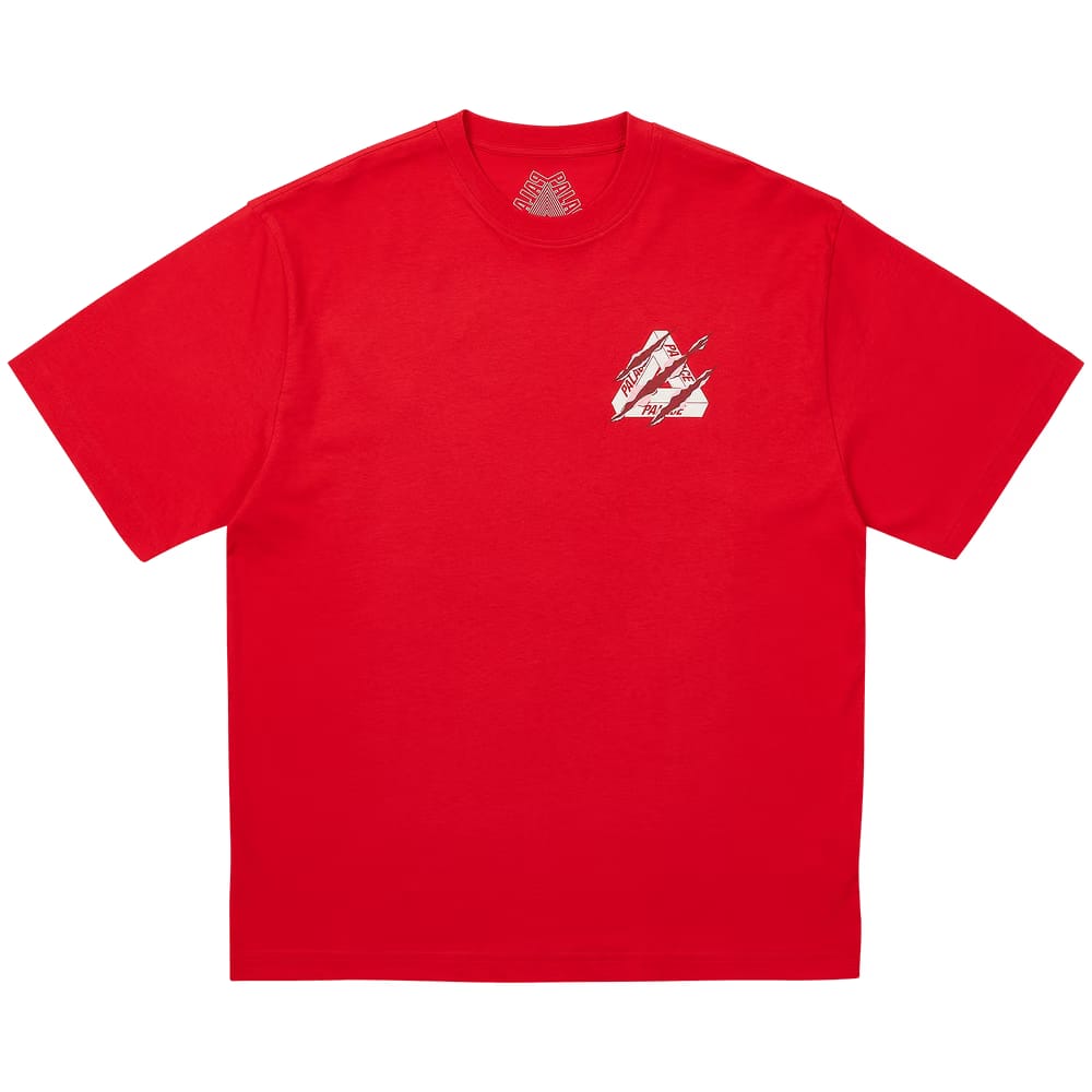 Palace Ripped Tri T-Shirt Truest Red