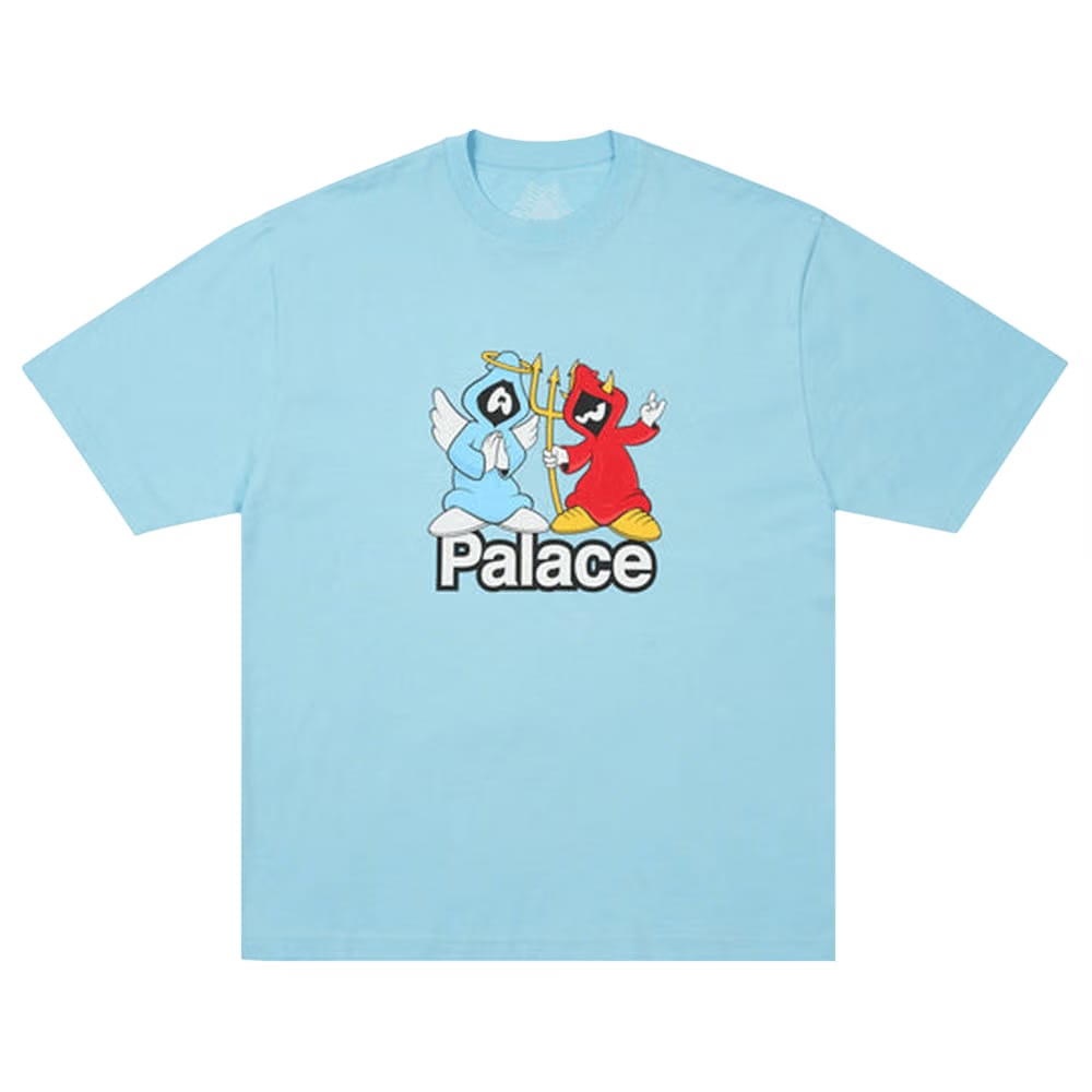 Palace Right And Wrong T-Shirt Skyline Blue