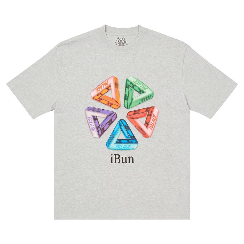 Palace Ich Bun T-Shirt Grey Marl