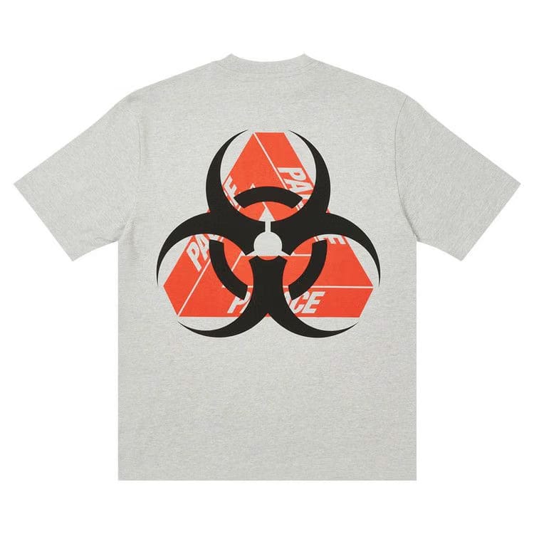 Palace Bio Hazard T-Shirt Grey Marl