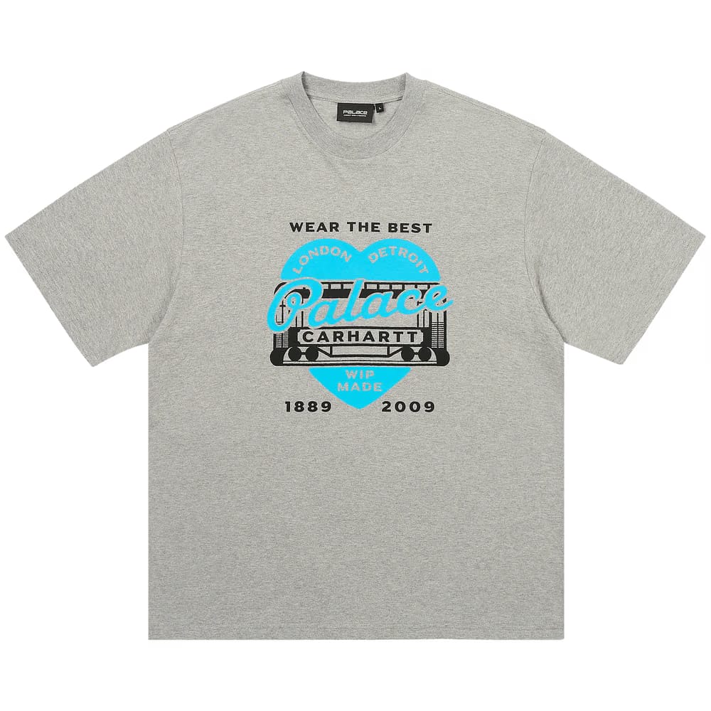 Palace x Carhartt WIP Heart T-Shirt Heather Grey