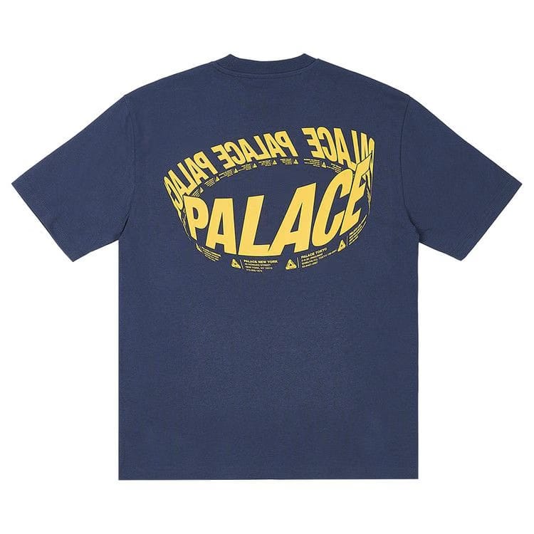 Palace Wrapper Logo T-Shirt Navy