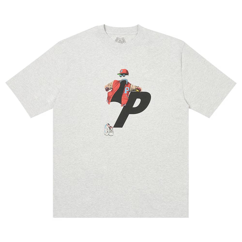 Palace Transparency T-Shirt Grey Marl