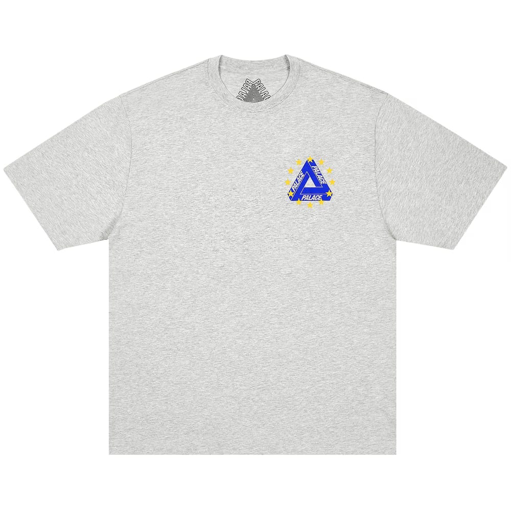 Palace Eu Tri T-Shirt Grey Marl