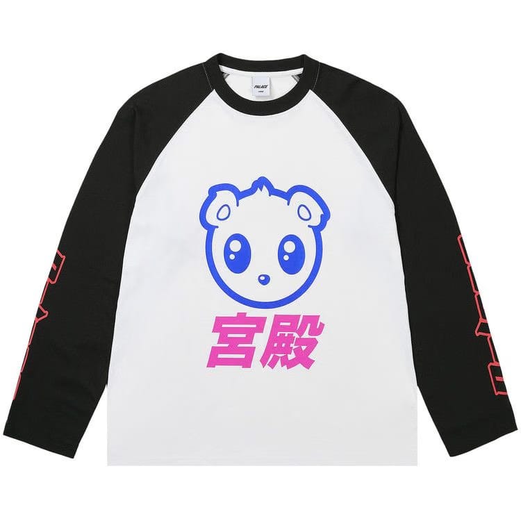 Palace Kawaii Raglan Long-Sleeve White