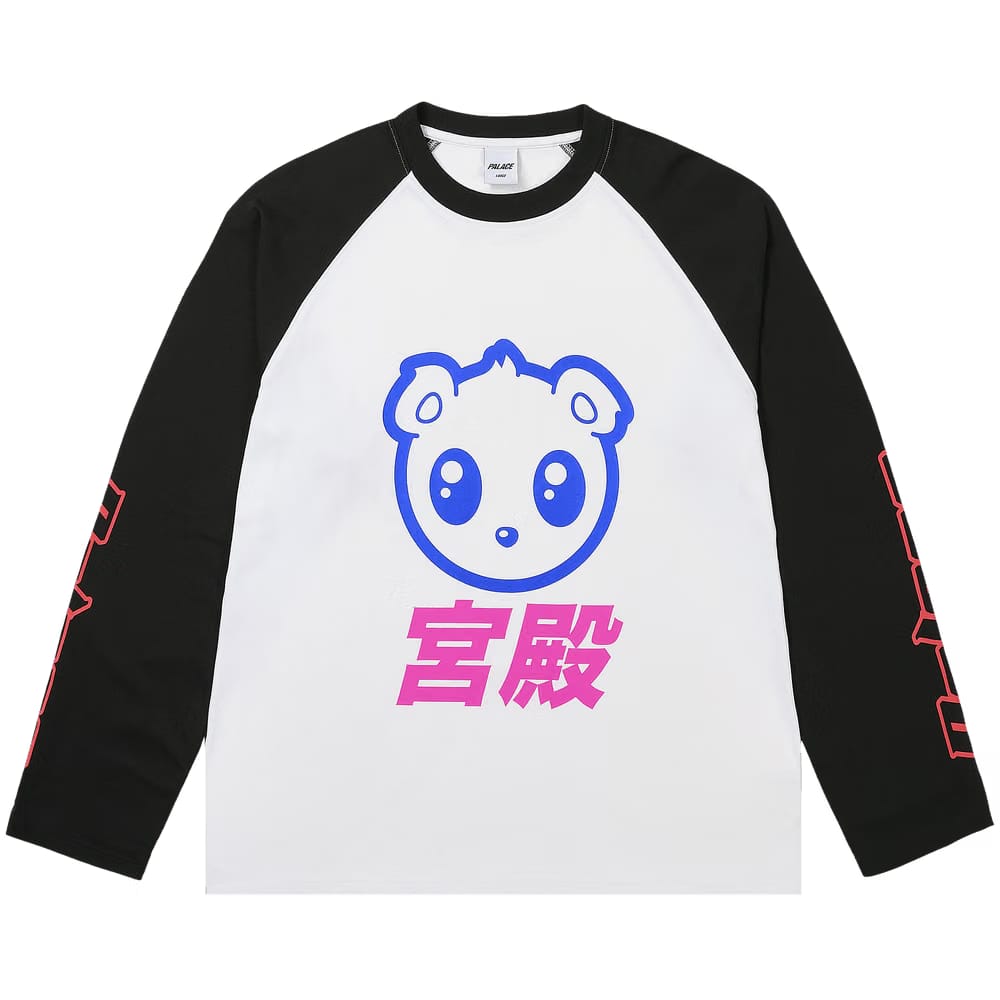 Palace Kawaii Raglan Long-Sleeve White
