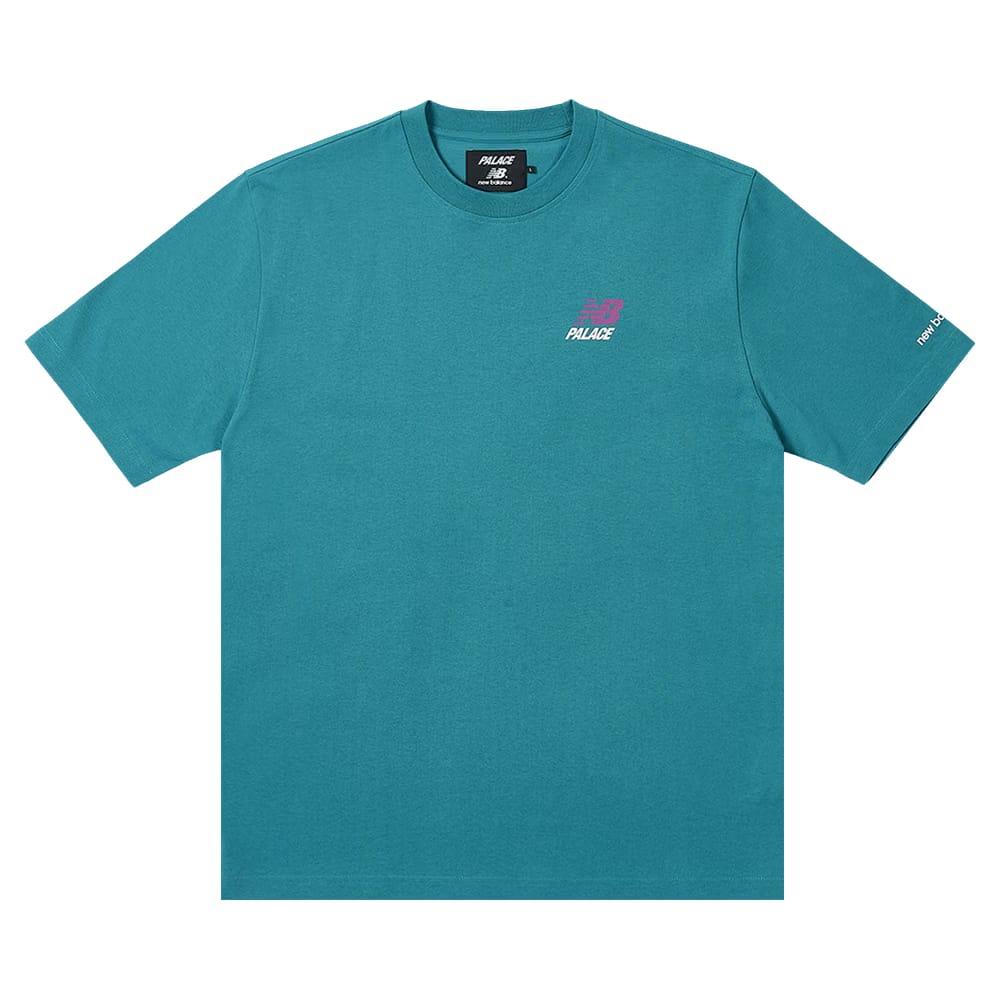Palace x New Balance Logo T-Shirt Teal