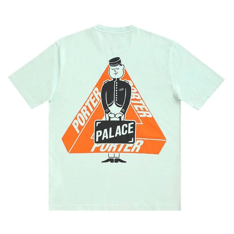 Palace Porter Tri-Ferg Bell Boy T-Shirt Blue