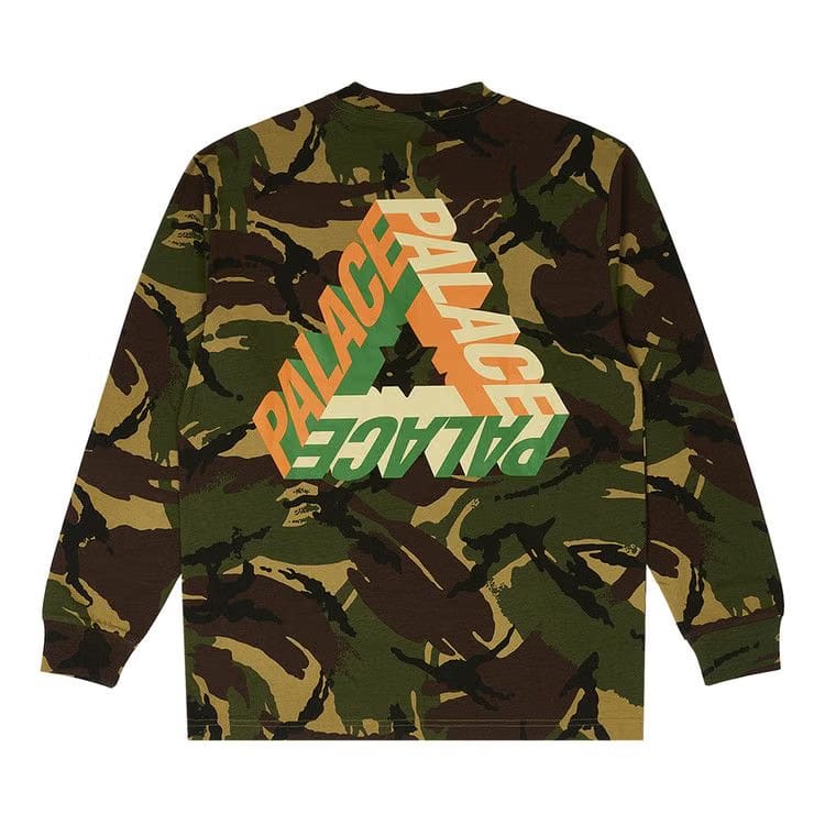 Palace P-3D Longsleeve Woodland Camo