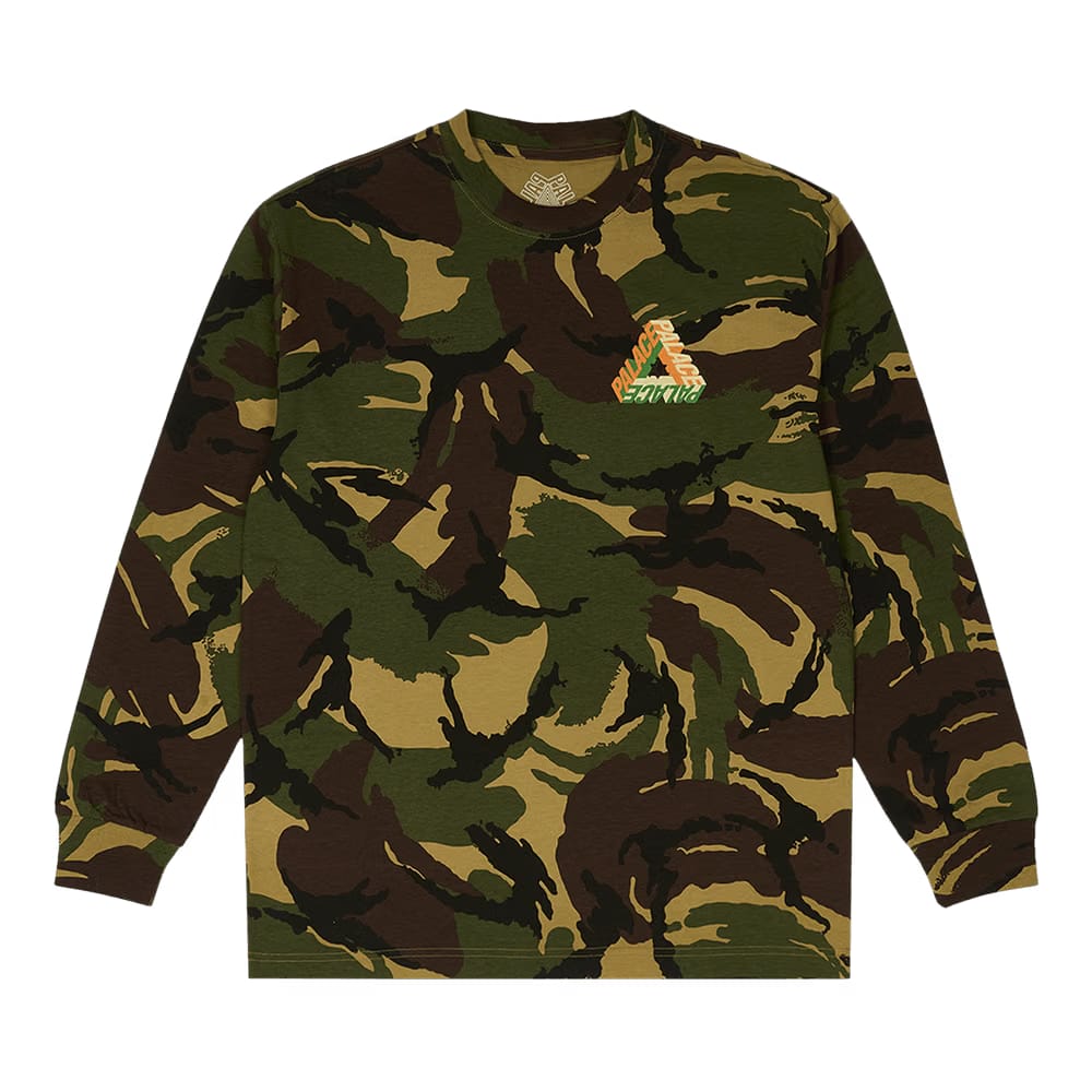 Palace P-3D Longsleeve Woodland Camo