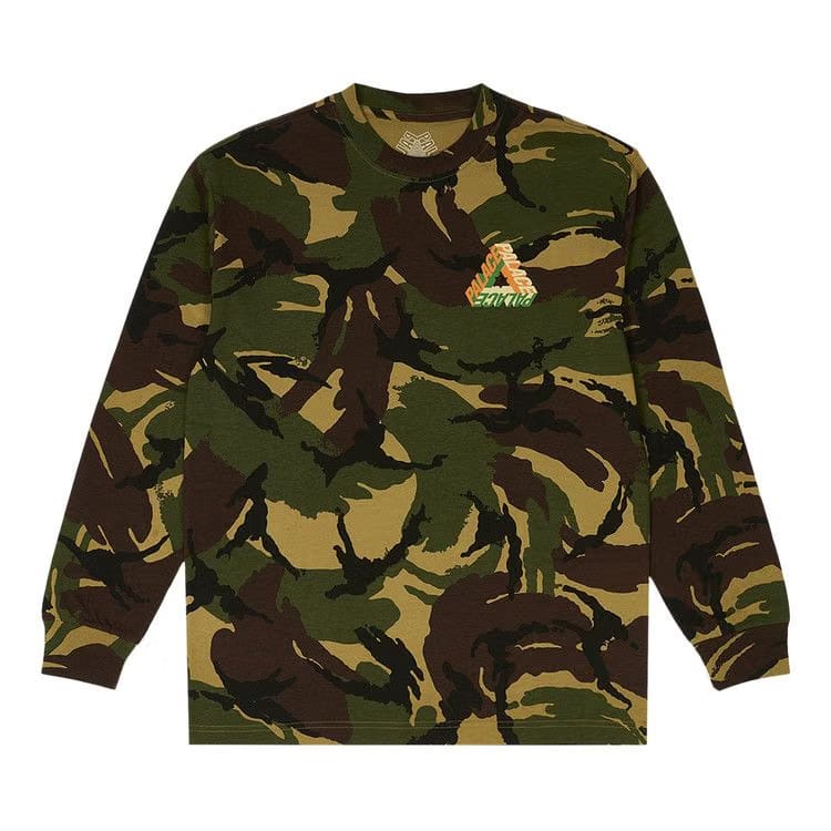 Palace P-3D Longsleeve Woodland Camo