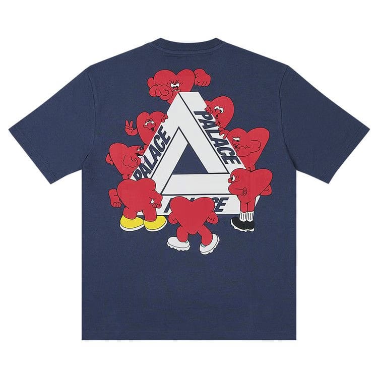 Palace Tri-Hearts T-Shirt Navy