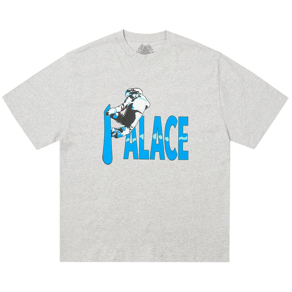 Palace Pow Pow T-Shirt Grey Marl