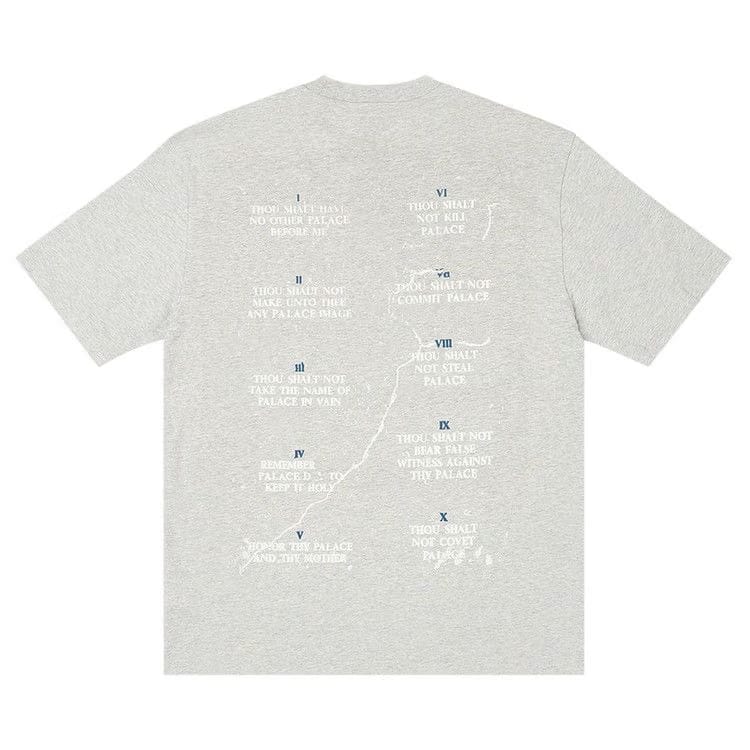 Palace Save Thyself T-Shirt Grey Marl