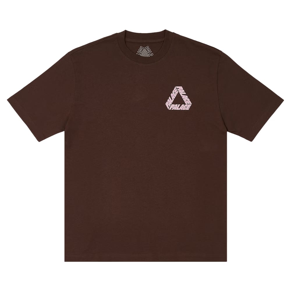 Palace P-3 Outline T-Shirt Nice Brown