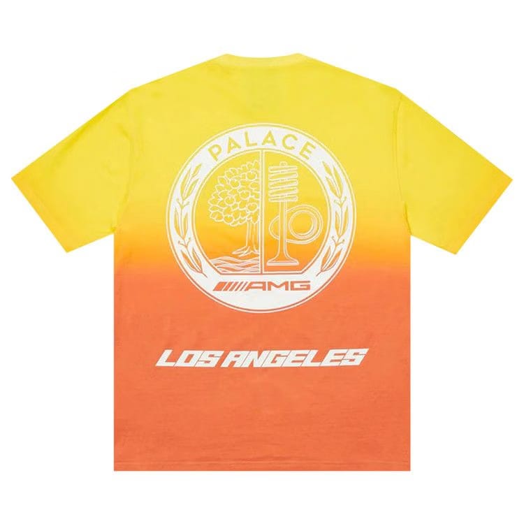 Palace x AMG 2.0 Los Angeles T-Shirt Yellow/Red