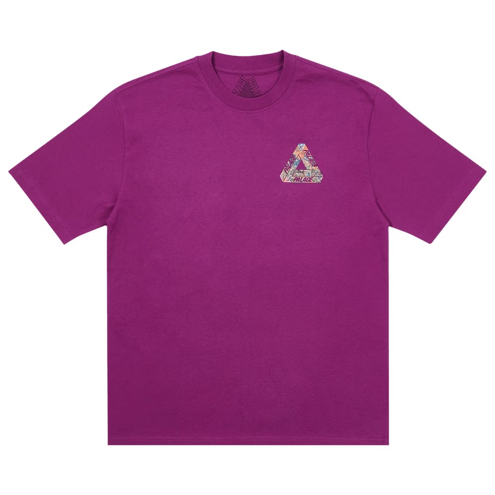Palace Tri-Sticker Pack T-Shirt Plum