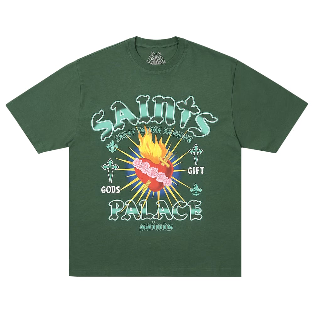 Palace Gods Gift T-Shirt Racey Green