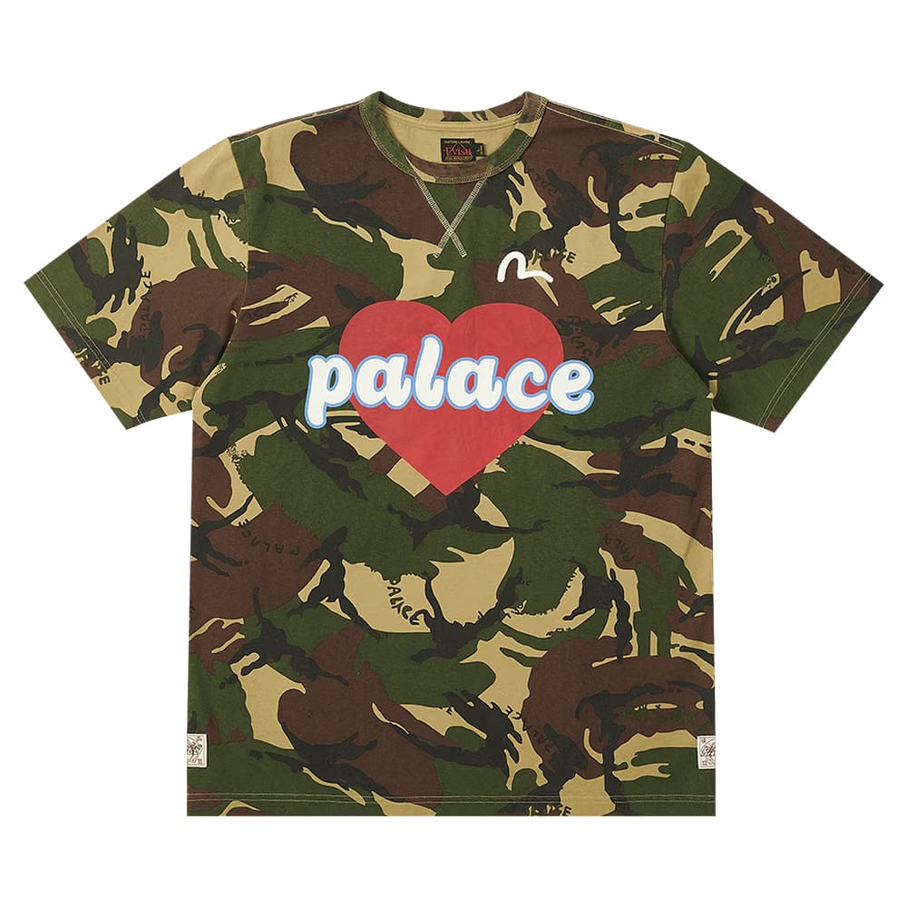 Palace x Evisu Heart T-Shirt Camo