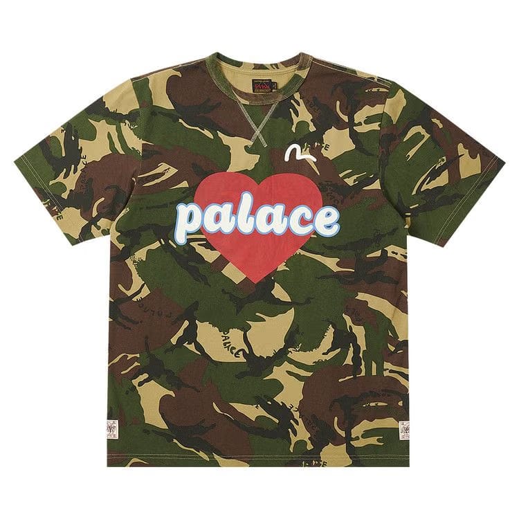 Palace x Evisu Heart T-Shirt Camo