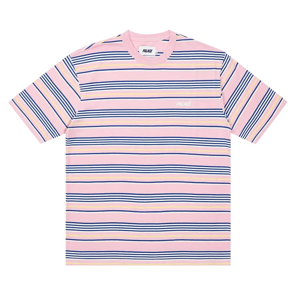 Palace Stripe T-Shirt Pink