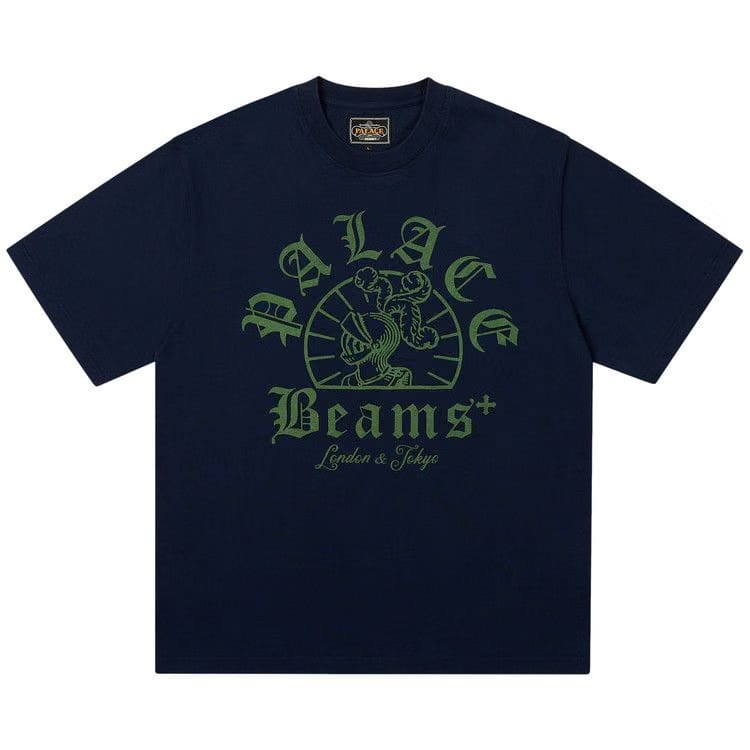Palace x Beams Plus Graphic T-Shirt Peacoat