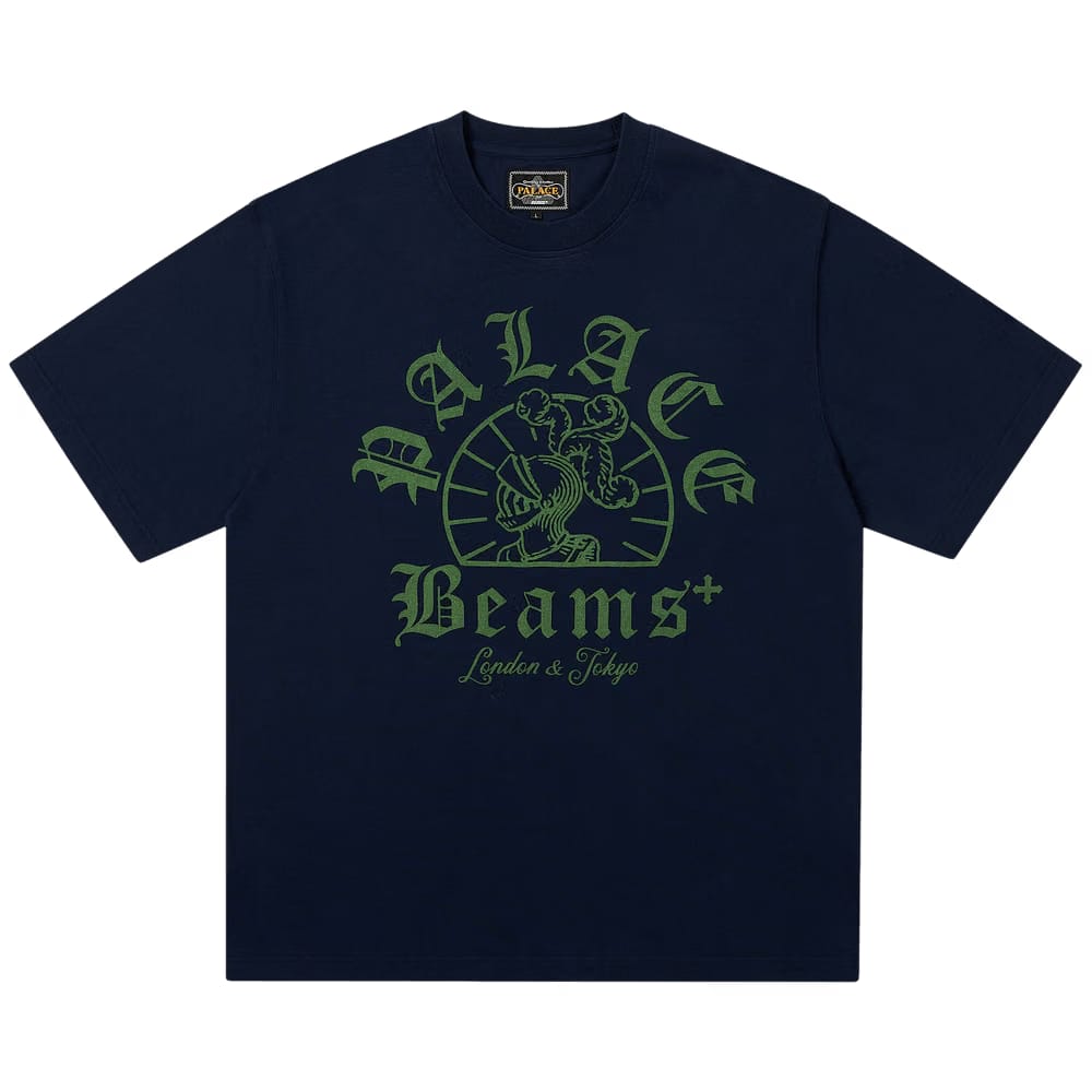 Palace x Beams Plus Graphic T-Shirt Peacoat