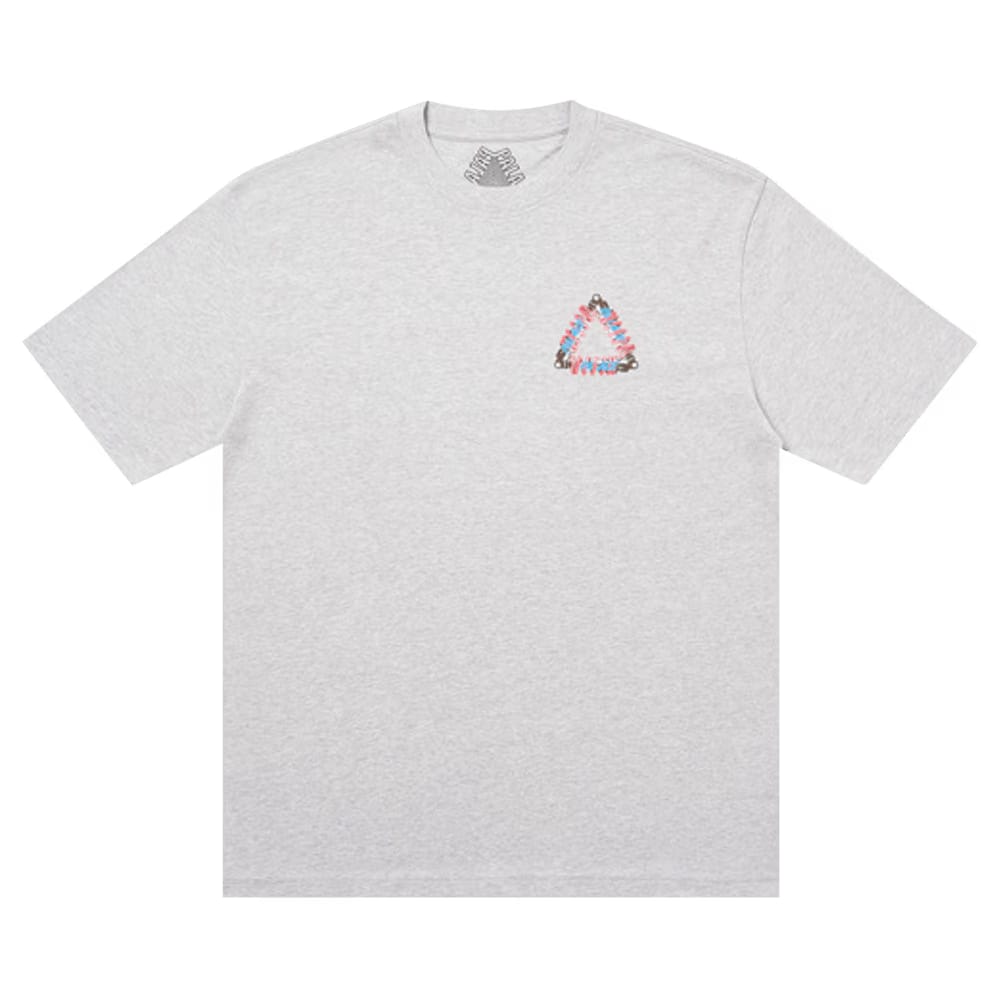 Palace Tri-Pumping T-Shirt Grey Marl