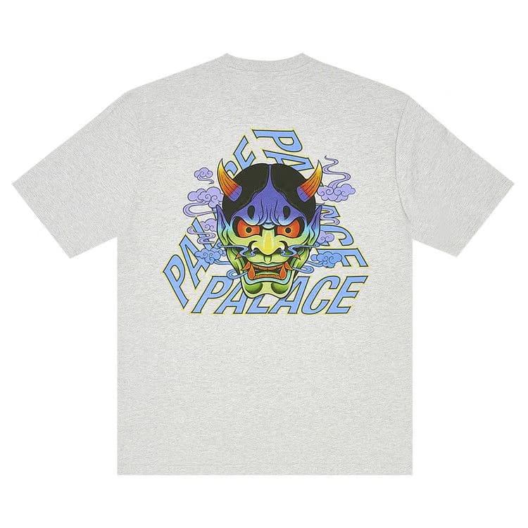 Palace Demon P3 T-Shirt Grey Marl
