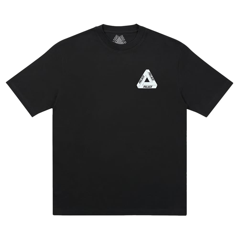 Palace Tri-To-Help T-Shirt Black/Baby Blue