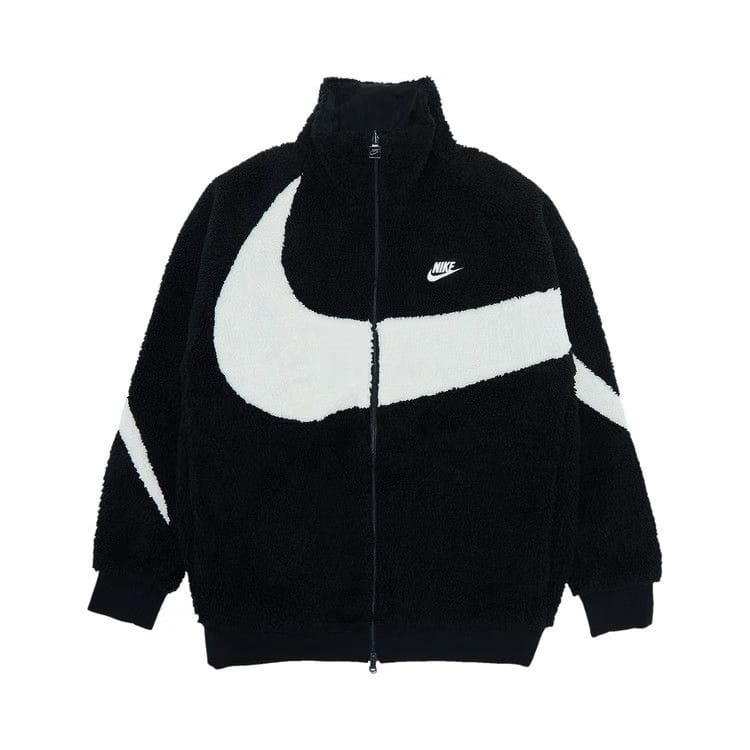 Nike Big Swoosh Reversible Boa Jacket Black