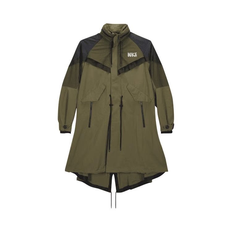 Nike x sacai Trench Jacket Medium Olive
