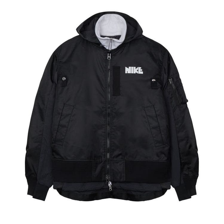 Nike x Sacai Layered Bomber Jacket Black