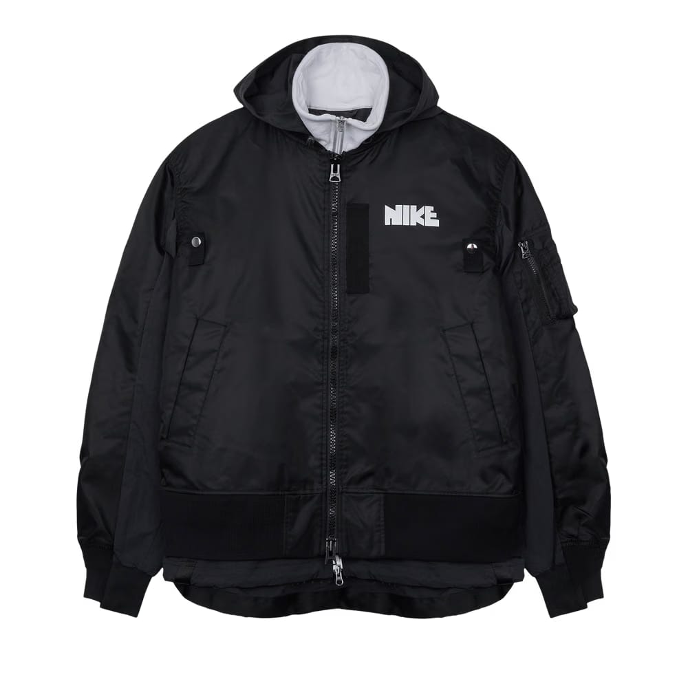 Nike x Sacai Layered Bomber Jacket Black