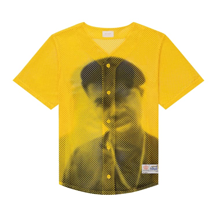 Aimé Leon Dore The Genesis Mesh Baseball Jersey Dandelion
