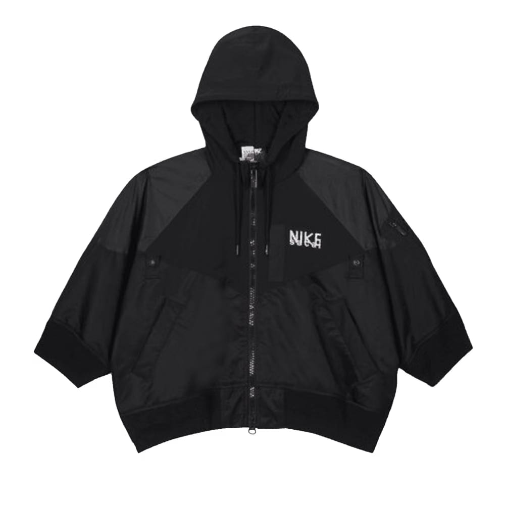 Nike x Sacai Full Zip Hooded Jacket Black