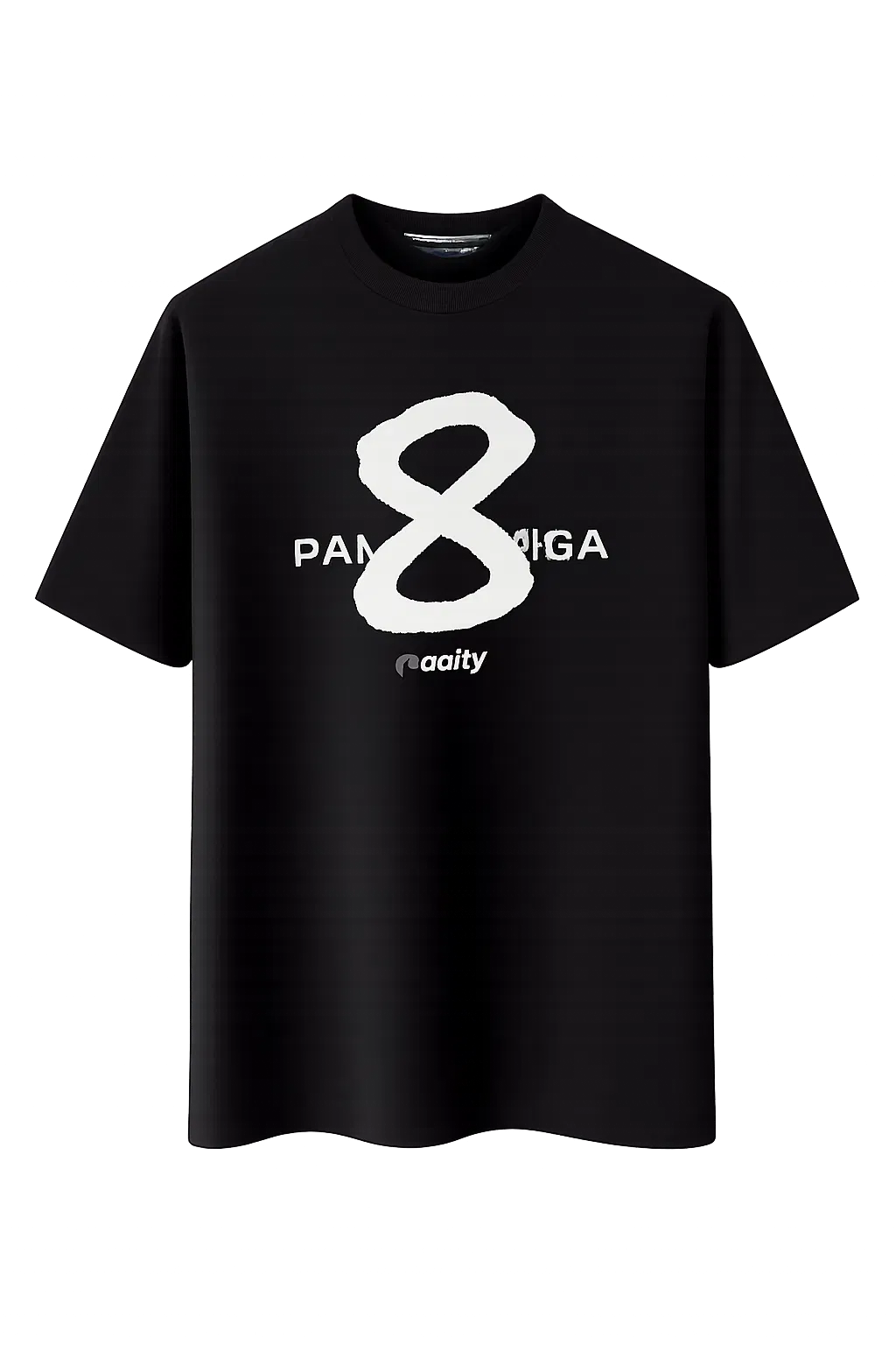 Balenciaga logo-print oversized T-Shirt in black