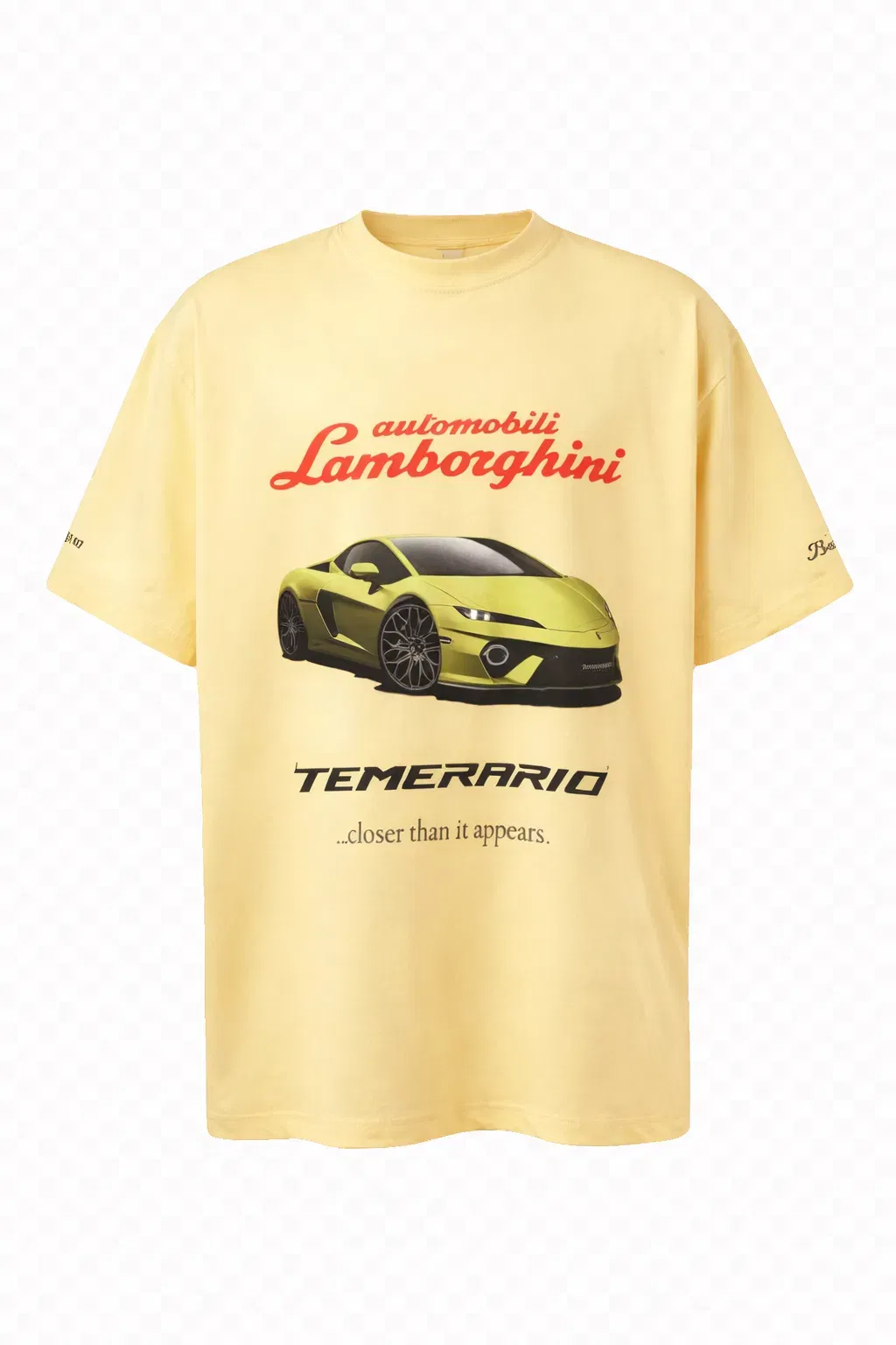 Balenciaga Yellow x Automobili Lamborghini Cotton Jersey T-Shirt