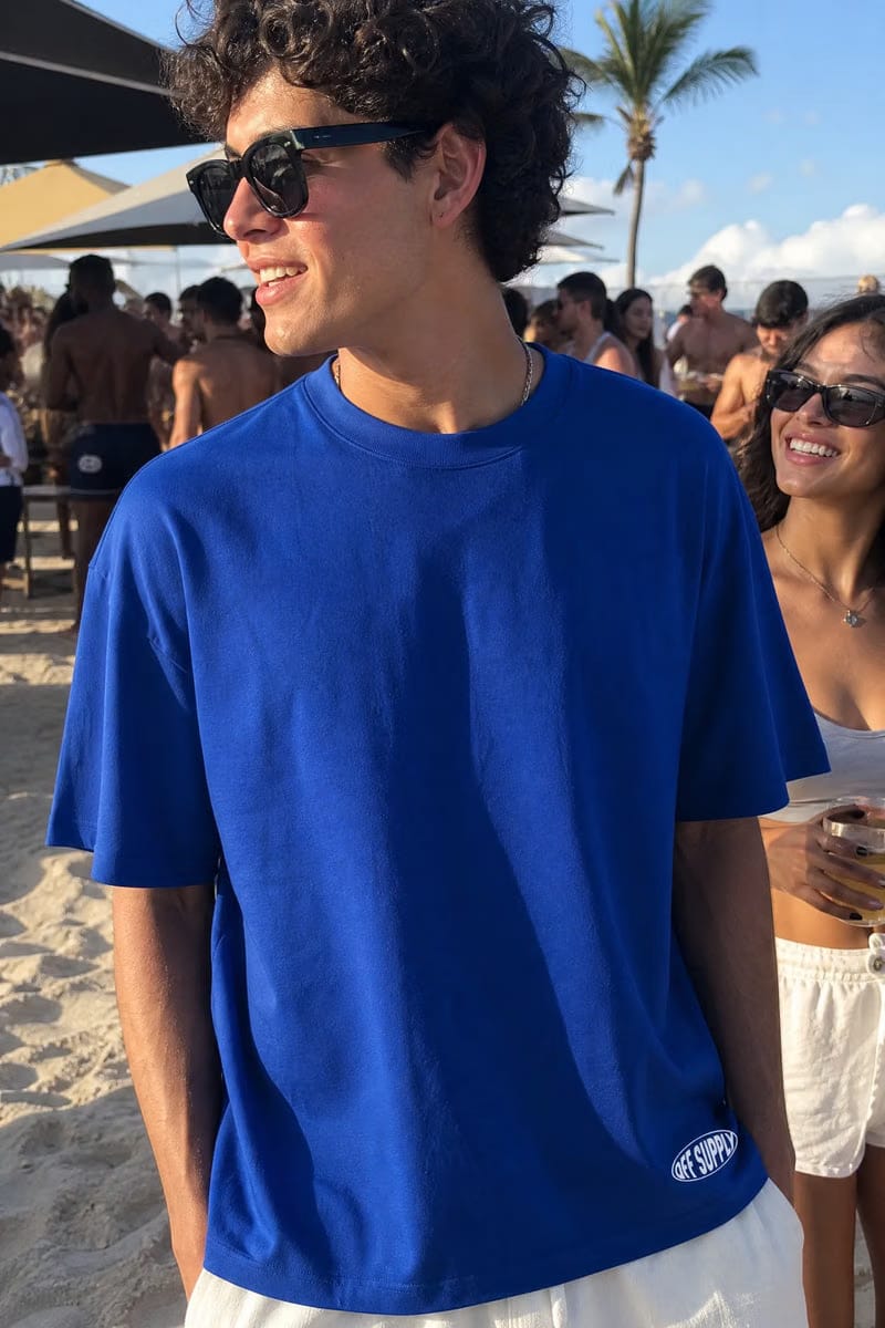 Off supply Always In Motion Blue T-shirt
